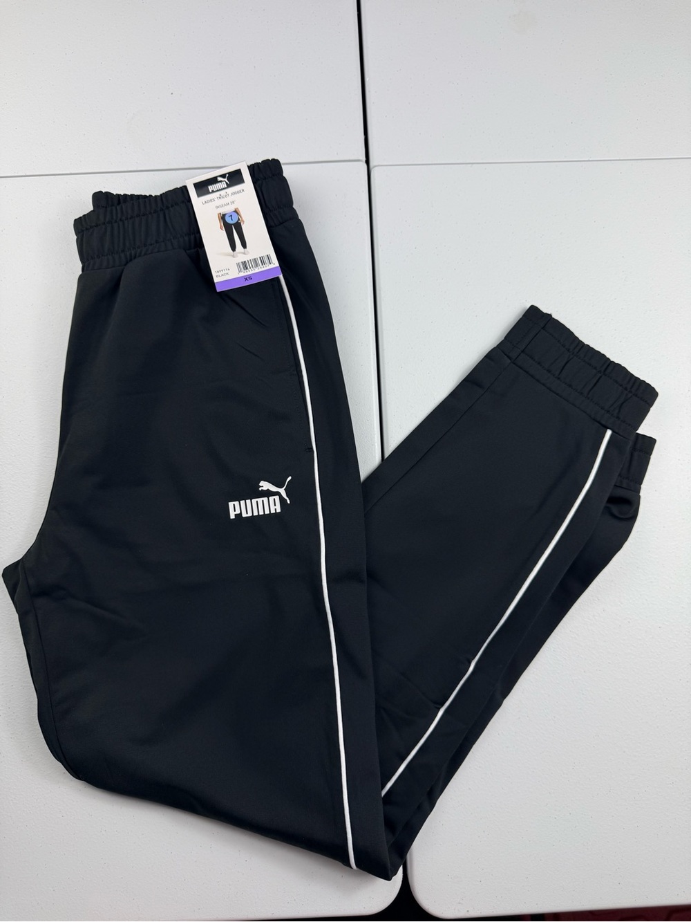 Puma Black Track tricot Pants New
